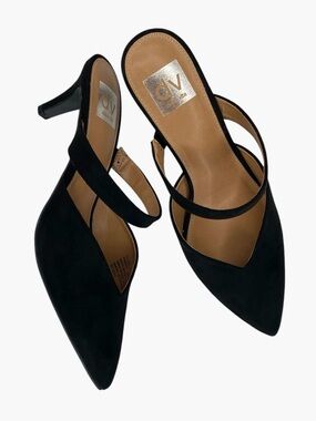 DV by DOLCE VITA Kanika Suede Mule Heels - Black - Size 8.5